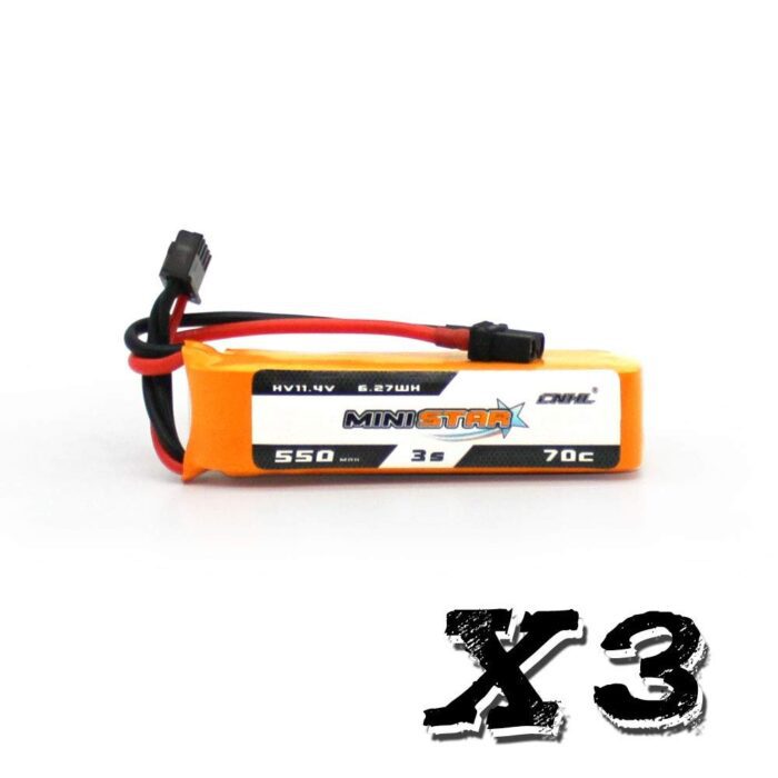 pack de 3 baterías CNHL MiniStar 550mAh